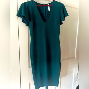 Teal knee length dress